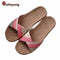Women Breathable Linen And jute Slippers-Pink-5-JadeMoghul Inc.
