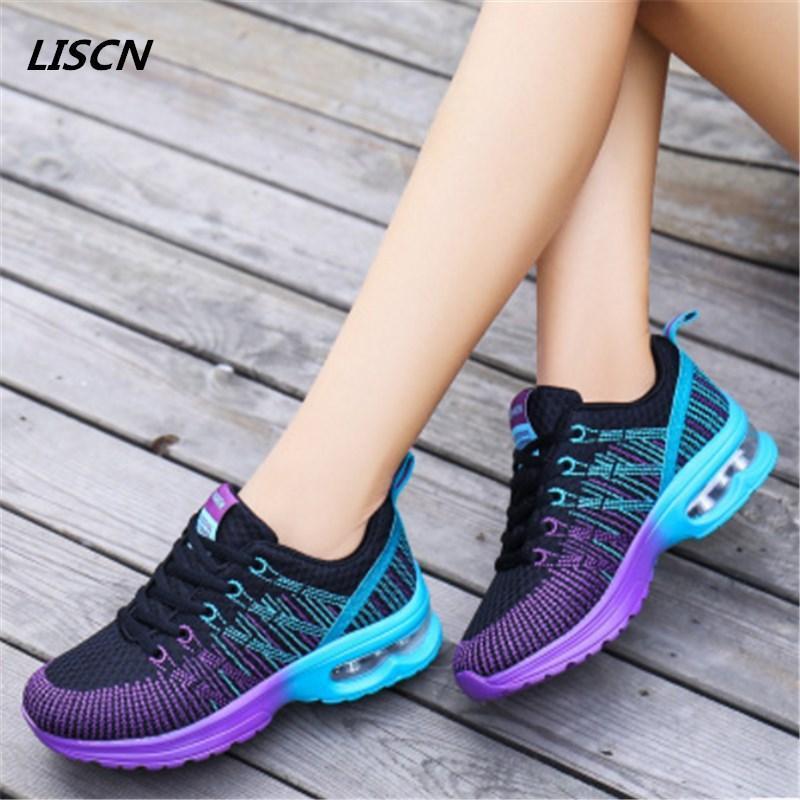 Women Breathable mesh Casual shoes Woman Flat platform shoes Air damping fashion zapatillas mujer casual tenis feminino-1-5-JadeMoghul Inc.