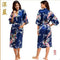 Women Calf Length silk Floral Print Robe-As the photo show 4-S-JadeMoghul Inc.