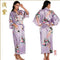 Women Calf Length silk Floral Print Robe-As the photo show 6-S-JadeMoghul Inc.