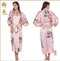 Women Calf Length silk Floral Print Robe-As the photo show 7-S-JadeMoghul Inc.