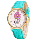 Women Casual Colorful Dream Catcher Dial Wrist Watch-Green-JadeMoghul Inc.
