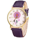 Women Casual Colorful Dream Catcher Dial Wrist Watch-Purple-JadeMoghul Inc.