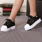Women Casual Cotton Canvas Lace Platform Walking Summer Shoes-black-5-JadeMoghul Inc.