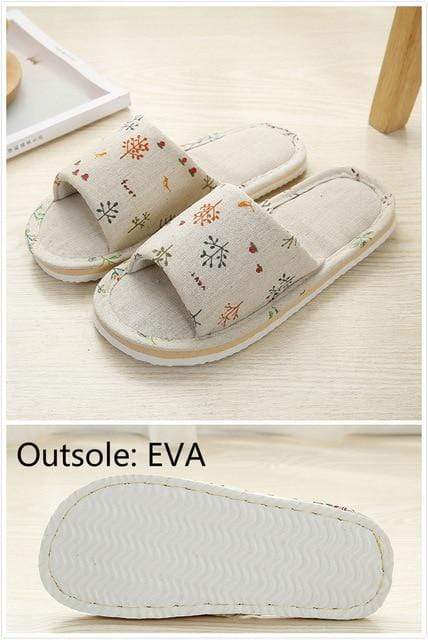 Women Casual Floral Indoor Home Slippers Flower Soft Slippers Spring Autumn Flip Flops Female Linen Slides Slippers JadeMoghul Inc. 