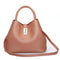 Women Casual Patent Leather Bag With Buckle Closure-Light Brown-China-29cm-JadeMoghul Inc.