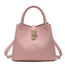 Women Casual Patent Leather Bag With Buckle Closure-Pink-China-29cm-JadeMoghul Inc.