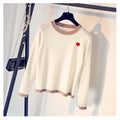 Women Casual Pullover Warm Sweater-White-One Size-JadeMoghul Inc.