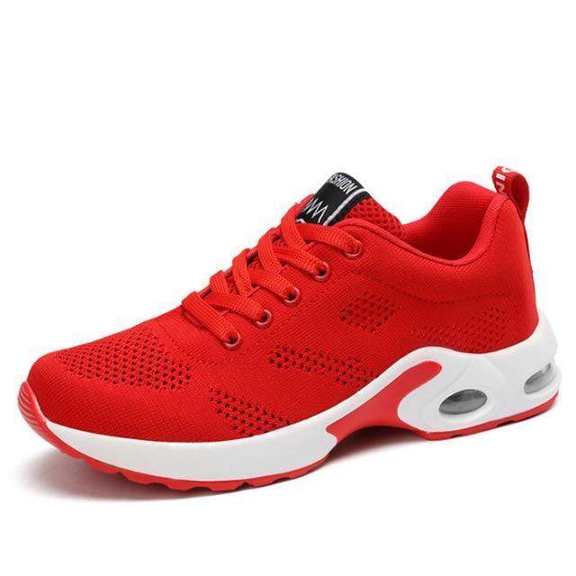 Women casual shoes four seasons Leather net woman fashion Cushion Air damping shoes-J-5-JadeMoghul Inc.