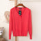Women Casual Solid Color V Neck Cardigan-fruit red-XL-JadeMoghul Inc.