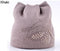 Women Cat Beanie/ Hat With Pearls And Diamond Butterfly Detailing-Khaki-JadeMoghul Inc.