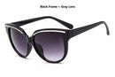 Women Cat Eye Acrylic Frame Sunglasses With 100% UV 400 Protection-Black-JadeMoghul Inc.