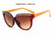 Women Cat Eye Acrylic Frame Sunglasses With 100% UV 400 Protection-Brown-JadeMoghul Inc.