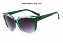 Women Cat Eye Acrylic Frame Sunglasses With 100% UV 400 Protection-Green-JadeMoghul Inc.