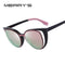 Women Cat Eye Sunglasses In Metal And Acrylic Frame With 100% UV 400 Protection-C01 Black-JadeMoghul Inc.