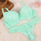 [Cheap]New 2016 Lace Embroidery Bra Set Women Plus Size Push Up Underwear Set Bra and Panty Set 32 34 36 38 ABC Cup For Female