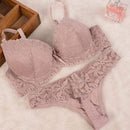 [Cheap]New 2016 Lace Embroidery Bra Set Women Plus Size Push Up Underwear Set Bra and Panty Set 32 34 36 38 ABC Cup For Female