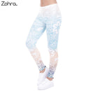 Women Clothing Zohra Brand Hot Sales Leggings Mandala Mint Print Fitness legging High Elasticity Leggins Legins Trouser Pants for women AExp