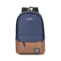 Women Color Block Canvas Basic Backpack-blue coffee-Russian Federation-JadeMoghul Inc.