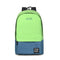 Women Color Block Canvas Basic Backpack-green-Russian Federation-JadeMoghul Inc.