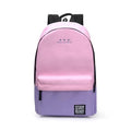 Women Color Block Canvas Basic Backpack-light pink-Russian Federation-JadeMoghul Inc.