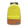 Women Color Block Canvas Basic Backpack-yellow-Russian Federation-JadeMoghul Inc.