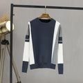 Women Color Block Pullover Sweater-Gray-One Size-JadeMoghul Inc.