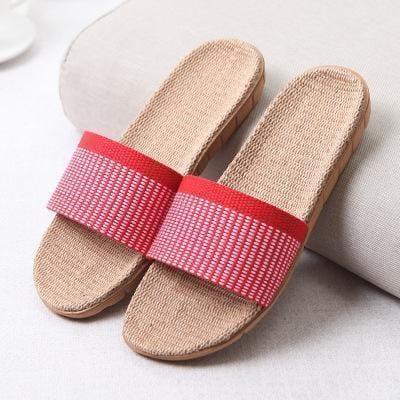 Women Colorful Cotton Straps Beach Sandals / Slippers-2-6-JadeMoghul Inc.
