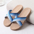 Women Colorful Cotton Straps Beach Sandals / Slippers-7-6-JadeMoghul Inc.