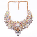 Women Colorful Crystal And Rhinestone Statement Necklace-AB Color-JadeMoghul Inc.