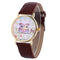 Women Colorful Crystal Owl And Flower Pattern Wrist Watch-As the picture show 2-JadeMoghul Inc.