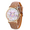 Women Colorful Crystal Owl And Flower Pattern Wrist Watch-As the picture show 4-JadeMoghul Inc.