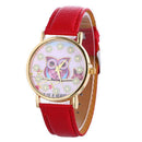Women Colorful Crystal Owl And Flower Pattern Wrist Watch-As the picture show 6-JadeMoghul Inc.