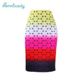 Women Colorful Printed Pencil Skirt