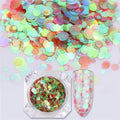Women Colorful Round Nail Sequins Flakes Nail Art-Color 12-JadeMoghul Inc.