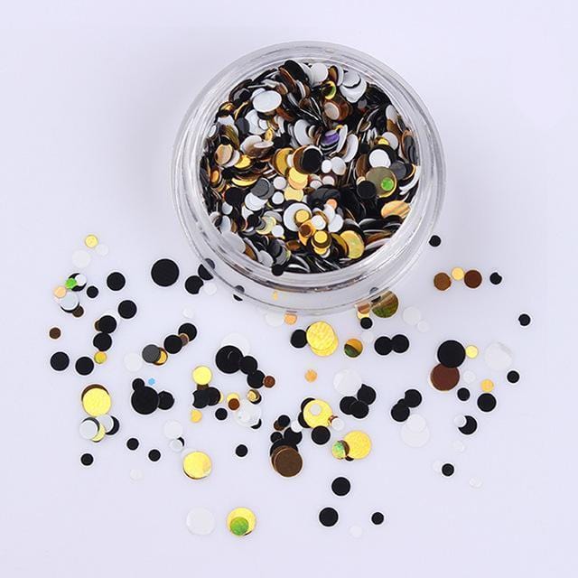 Women Colorful Round Nail Sequins Flakes Nail Art-Color 25-JadeMoghul Inc.