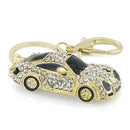 Women Cool Roadster Sports Car Crystal Hand Bag Charm / Keychain-Gold-JadeMoghul Inc.