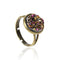 Women Copper Adjustable Druzy Crystal Ring-Multicolor-JadeMoghul Inc.