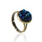 Women Copper Adjustable Druzy Crystal Ring-Royal Blue-JadeMoghul Inc.