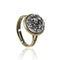 Women Copper Adjustable Druzy Crystal Ring-Silver Gray-JadeMoghul Inc.