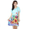 Women Cotton Floral Print Night Shirt Dress-1-One Size-JadeMoghul Inc.