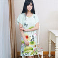 Women Cotton Floral Print Night Shirt Dress-15-One Size-JadeMoghul Inc.