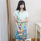 Women Cotton Floral Print Night Shirt Dress-17-One Size-JadeMoghul Inc.
