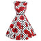 Women Cotton Floral Print Vintage Dress With Belt-7-S-JadeMoghul Inc.