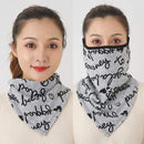 Women Cotton Mask Scarf Face Mascarillas Wraps Floral Print Lady Warm Neck Scarves Foulard Bandana Reusable Outdoor Riding Masks AExp