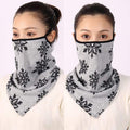 Women Cotton Mask Scarf Face Mascarillas Wraps Floral Print Lady Warm Neck Scarves Foulard Bandana Reusable Outdoor Riding Masks AExp