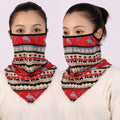 Women Cotton Mask Scarf Face Mascarillas Wraps Floral Print Lady Warm Neck Scarves Foulard Bandana Reusable Outdoor Riding Masks AExp