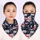 Women Cotton Mask Scarf Face Mascarillas Wraps Floral Print Lady Warm Neck Scarves Foulard Bandana Reusable Outdoor Riding Masks AExp