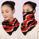 Women Cotton Mask Scarf Face Mascarillas Wraps Floral Print Lady Warm Neck Scarves Foulard Bandana Reusable Outdoor Riding Masks AExp