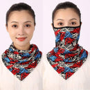 Women Cotton Mask Scarf Face Mascarillas Wraps Floral Print Lady Warm Neck Scarves Foulard Bandana Reusable Outdoor Riding Masks AExp